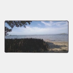 Florida Gulf Shore Relaxing Natural Photography Desk Mat
