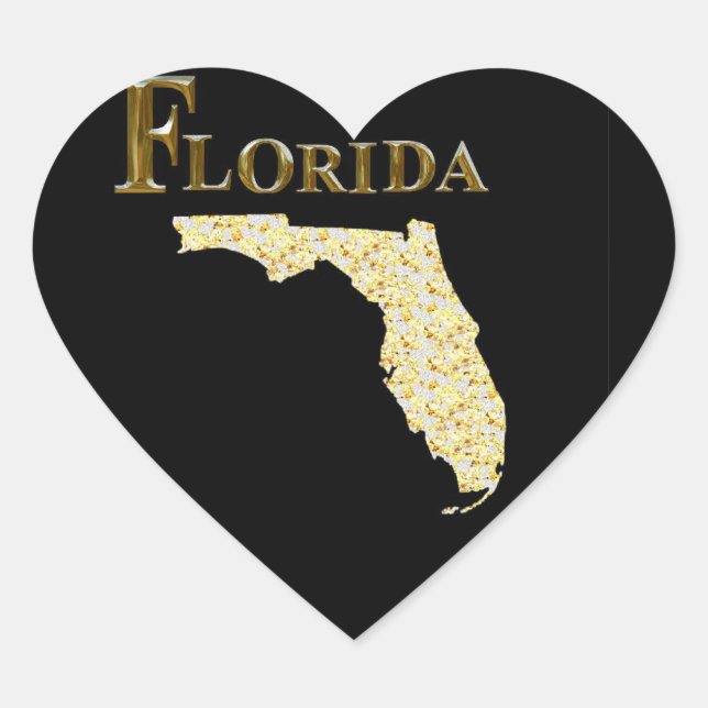FLORIDA HEART STICKER (Front)