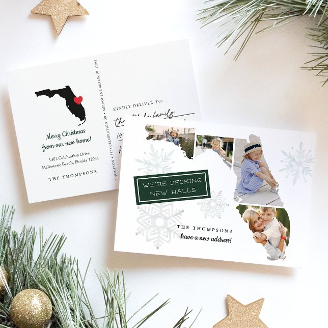 Florida Holiday Moving Announcement Postcard (Creator Uploaded)