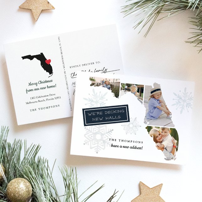 Florida Holiday Moving Announcement Postcard (Creator Uploaded)