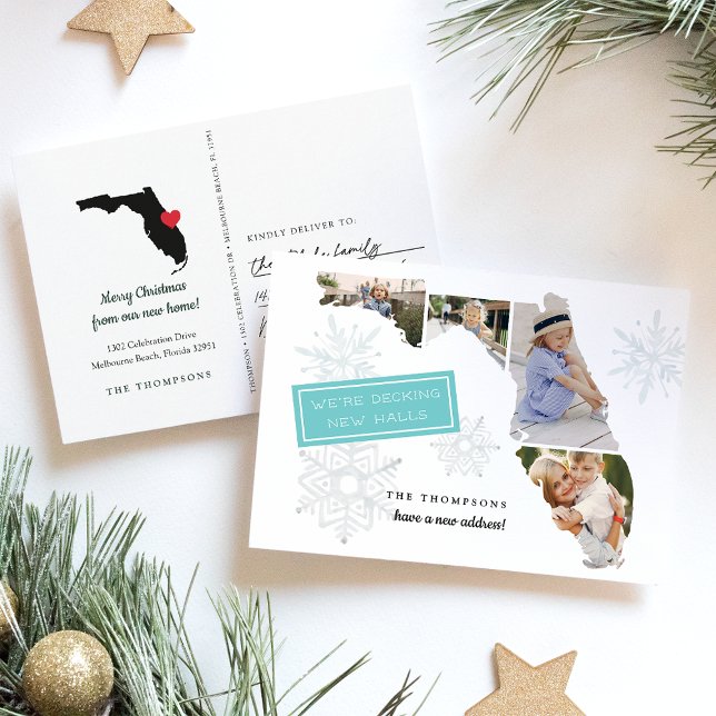 Florida Holiday Moving Announcement Postcard (Creator Uploaded)