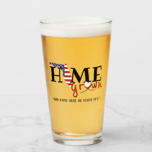 FLORIDA Home Grown Personalised Beer Glass