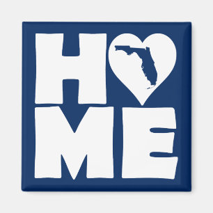 Florida Home Heart State Fridge Magnet