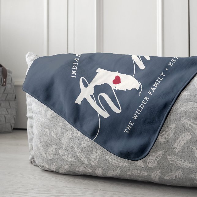 Florida Home State Personalised Sherpa Blanket (Creator Uploaded)