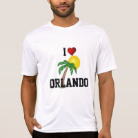 Florida: I Love Orlando palm tree and sun