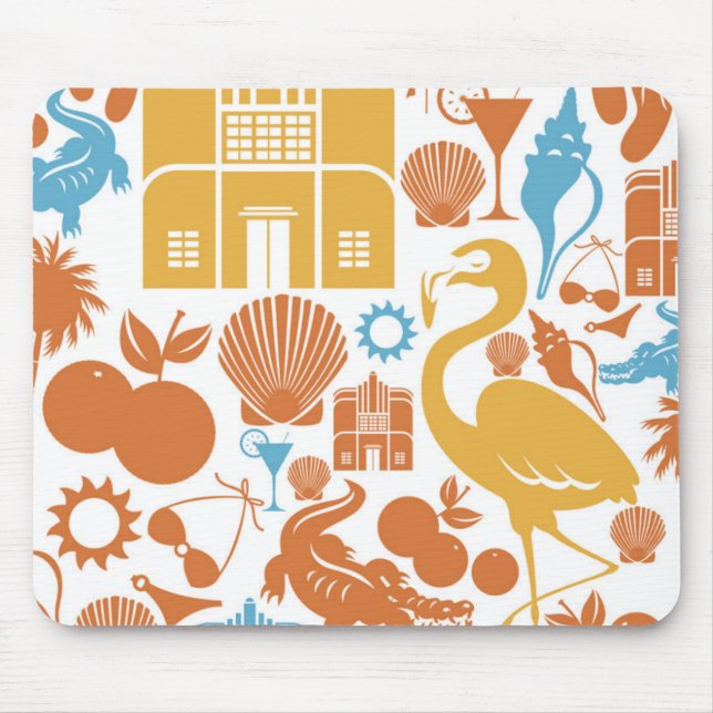 Florida Icons Mouse Pad (Front)