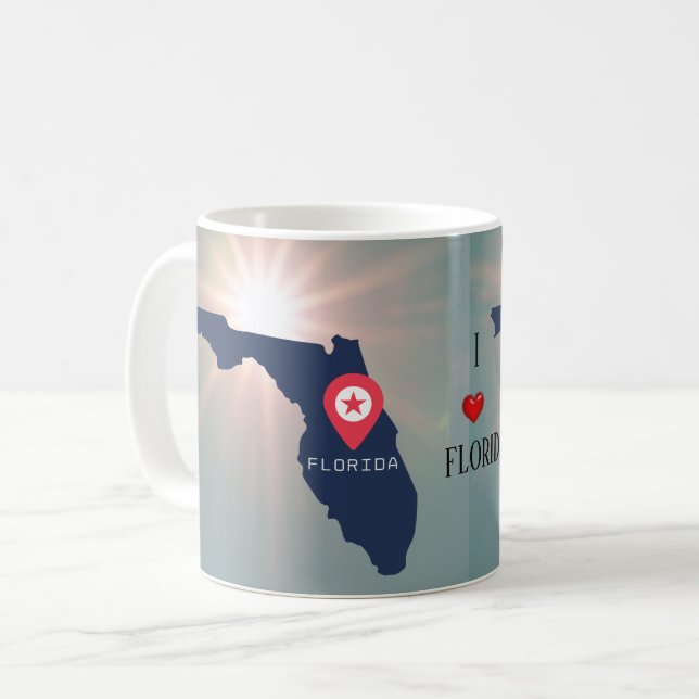 Florida in the sunshine coffee/tea mug (Front Left)