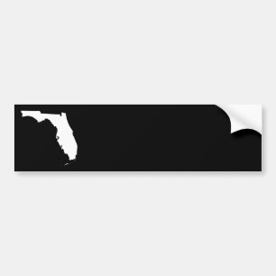 Florida in White and Black Bumper Sticker