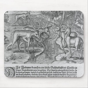 Florida Indians hunting deer Mouse Pad