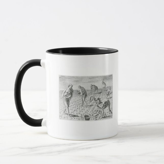 Florida Indians planting maize Mug (Left)