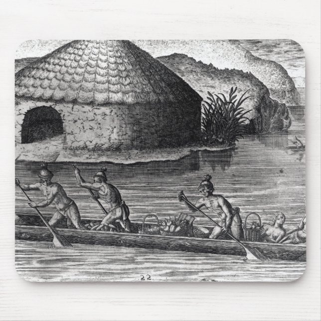 Florida Indians Storing their Crops Mouse Pad (Front)