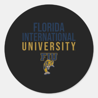 Florida International Fiu Panthers Stacked Classic Round Sticker