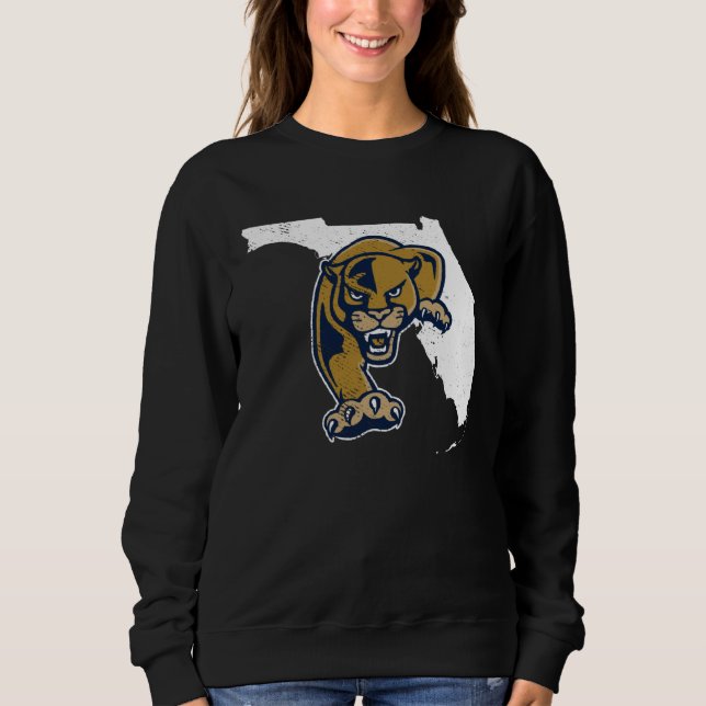 Florida International FIU Panthers State Shape Sweatshirt (Front)