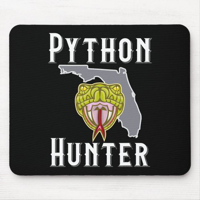 Florida Invasive Pythons Hunting  Mouse Pad (Front)
