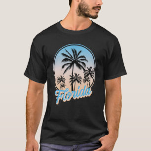 Florida Is Calling Vintage Summer Vacation Palm Tr T-Shirt