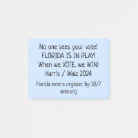 Florida Is In Play! GOTV Notes to Voters