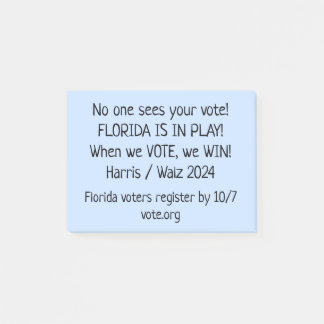 Florida Is In Play! GOTV Notes to Voters