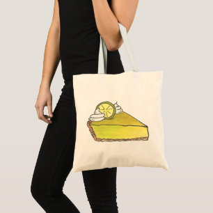 Florida Key Lime Pie Green Keylime Slice Dessert Tote Bag