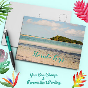 Florida Keys Beach Postcard