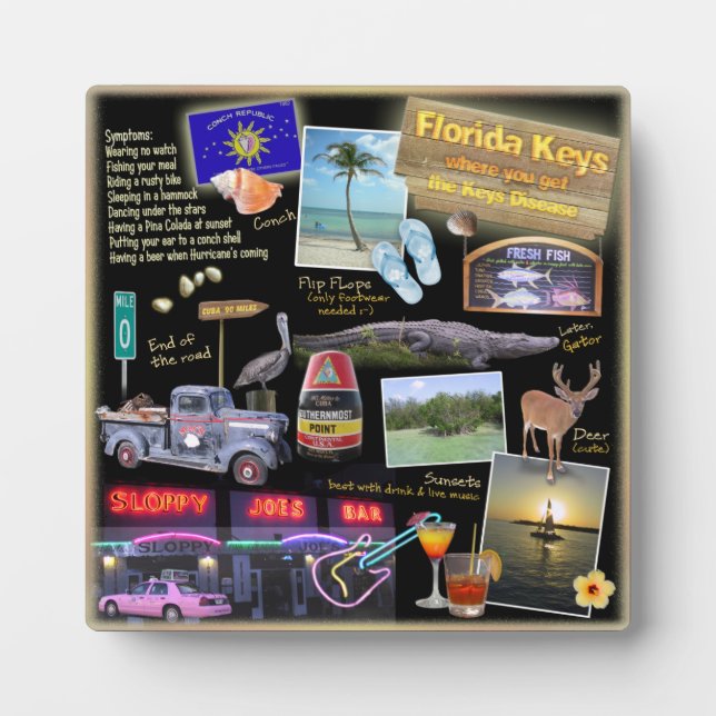 Florida Keys Collage Plaque (Front)