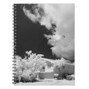 Florida Keys house and its palm trees, USA. Notebook