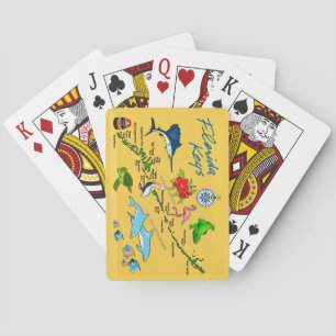 Florida Keys Illustrated Playing Cards