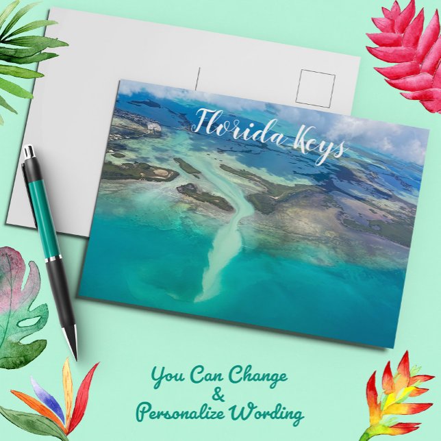 Florida Keys Islands Key West Aerial Coastal View Postcard (Creator Uploaded)