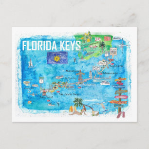 Florida Keys Key West Marathon Key Largo Postcard