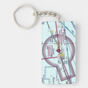 Florida Keys Marathon Airport chart / taxi diagram Key Ring