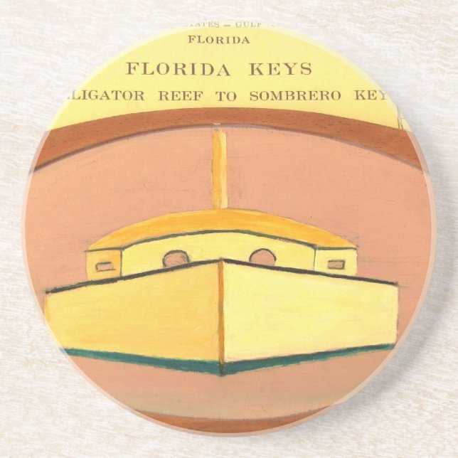 Florida Keys Sailboat Coasters (Front)