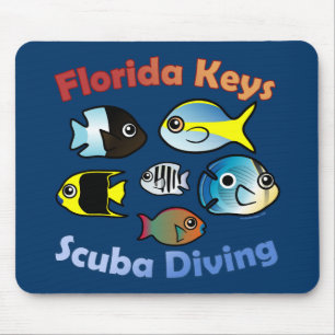 Florida Keys Scuba Diving Mouse Pad