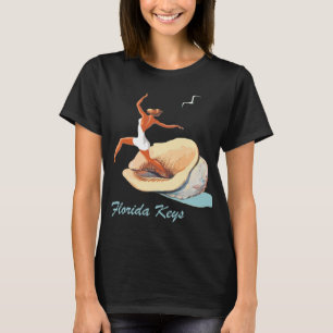 Florida Keys Shell Diver Retro Travel T-Shirt
