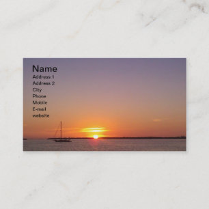 Florida Keys Sunset Business Card