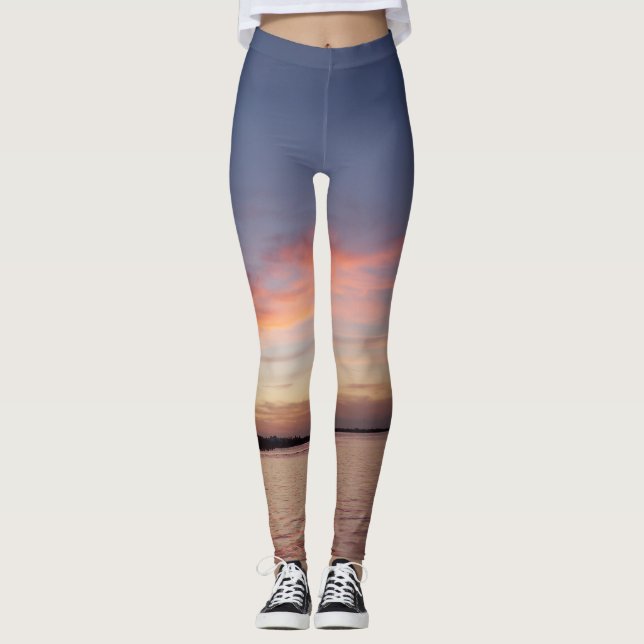 Florida Keys sunset leggings (Front)