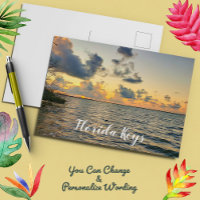 Florida Keys Sunset Mangrove Ocean Scene