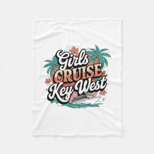 Florida Keys Thanksgiving Cruise For Women Fleece Blanket