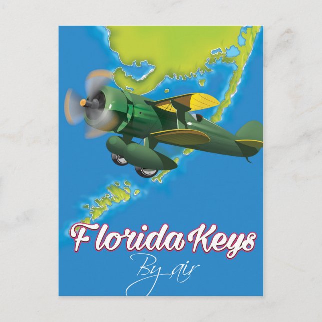 Florida Keys travel poster Postcard (Front)