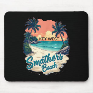 Florida Keys Vintage Key West Smathers Beach Mouse Pad