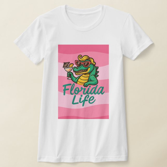 Florida Life T-Shirt Design (Laydown)
