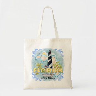 Florida Lighthouse custom name Tote Bag