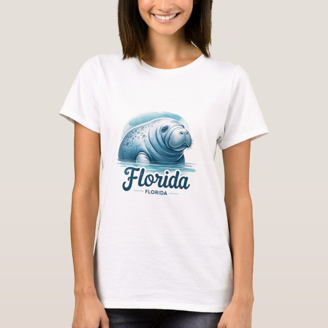 Florida, Manatee, T-Shirt (Front)