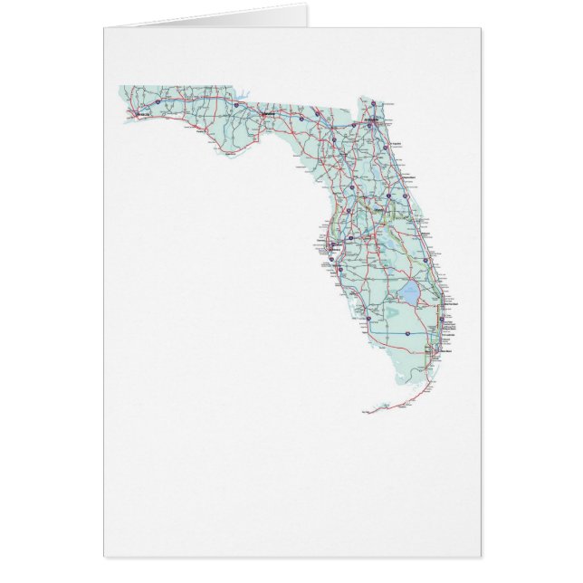 Florida Map Blank Card (Front)