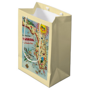 Florida Map Gift Bag