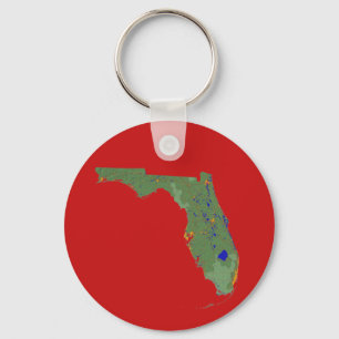 Florida Map Keychain