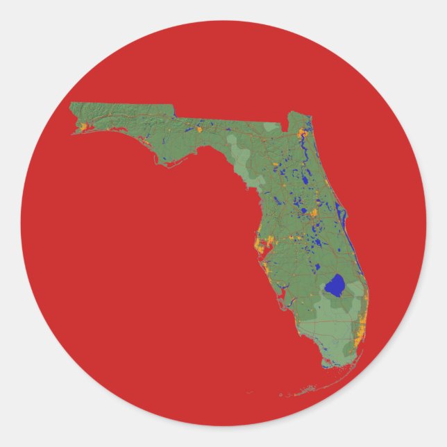 Florida Map Sticker (Front)