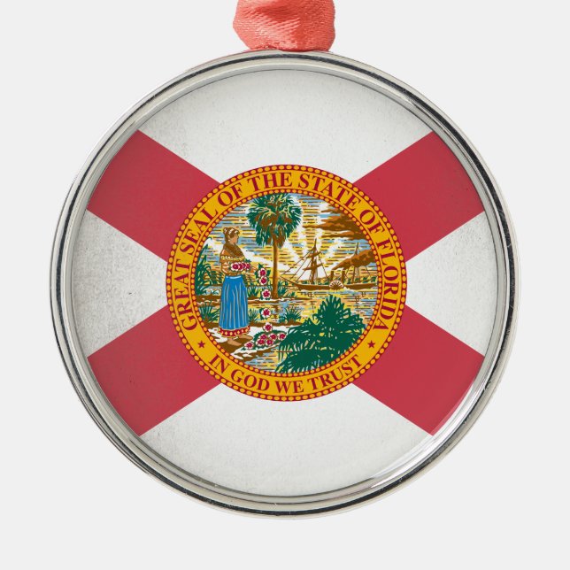 Florida Metal Ornament (Front)