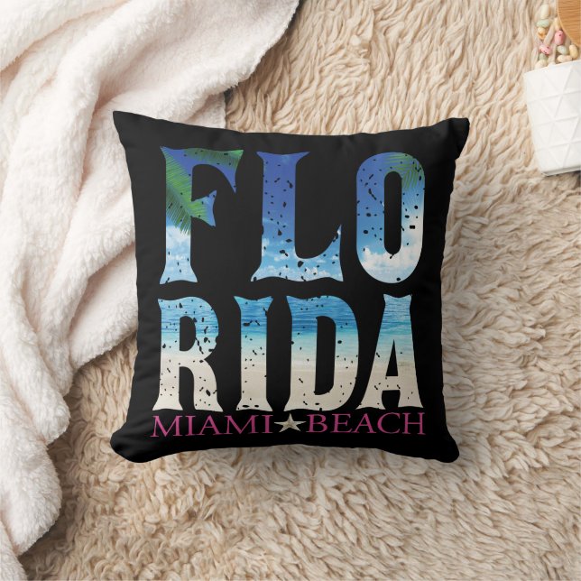 Florida, Miami Beach Cushion (Blanket)