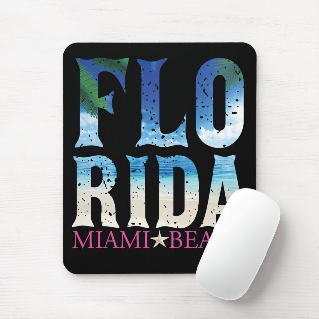 Florida, Miami Beach Mouse Pad (With Mouse)