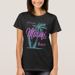 Florida Miami Beach Palms Summer Vacation Family F T-Shirt