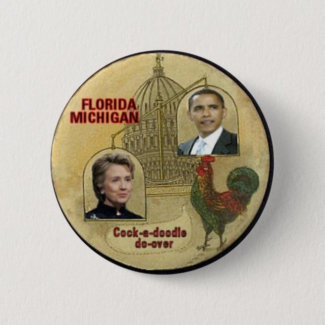 Florida/Michigan Do-Over Button (Front)